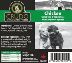 Crudo Natural Raw Diet for Dogs