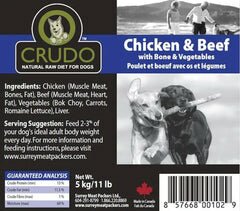 Crudo Natural Raw Diet for Dogs
