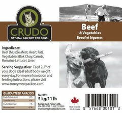 Crudo Natural Raw Diet for Dogs