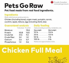 Pets Go Raw Dog Food