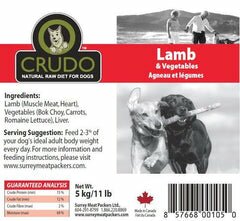 Crudo Natural Raw Diet for Dogs